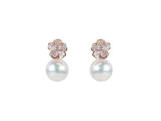 Cherry Blossom Akoya Pearl Earrings thumbnail