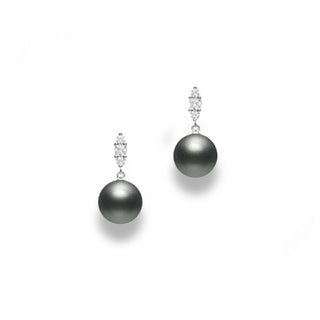 Morning Dew Black South Sea Pearl Earrings thumbnail