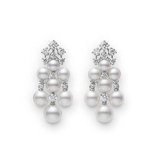 Cluster Akoya Pearl Earrings thumbnail