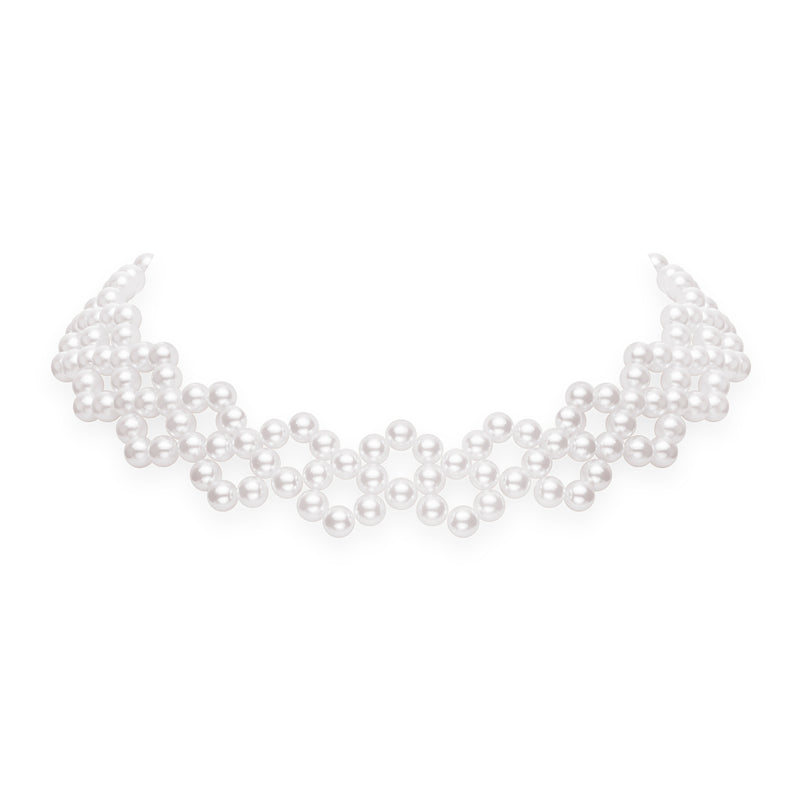 Akoya Lace Pearl Necklace Mikimoto