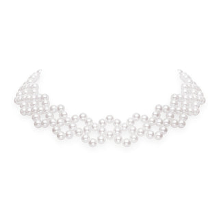 Akoya Lace Pearl Necklace thumbnail