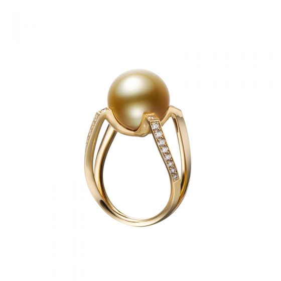 Mikimoto M Collection Golden South Sea Pearl Ring