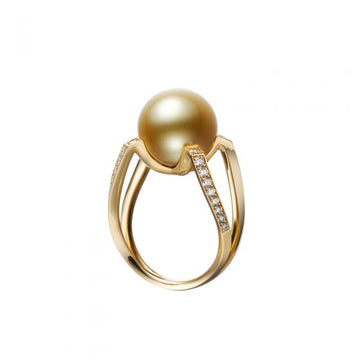 Mikimoto M Collection Golden South Sea Pearl Ring