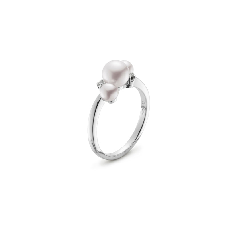 Cluster Akoya Pearl Ring Mikimoto