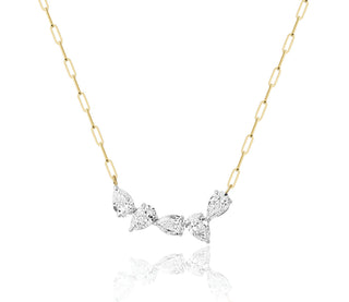 One of One Five Pear Diamond Necklace thumbnail