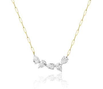 Phillips House One of One Five Pear Diamond Necklace
