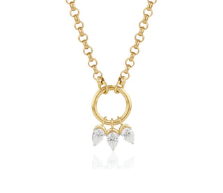One of One Triple Pear Diamond Necklace thumbnail