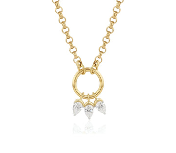 Phillips House One of One Triple Pear Diamond Necklace