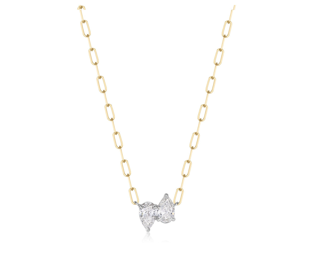 Phillips House One of One Up Down Pear Diamond Necklace