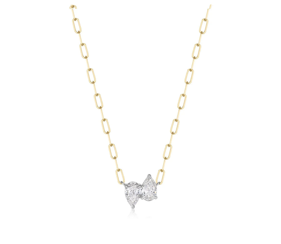 Phillips House One of One Up Down Pear Diamond Necklace