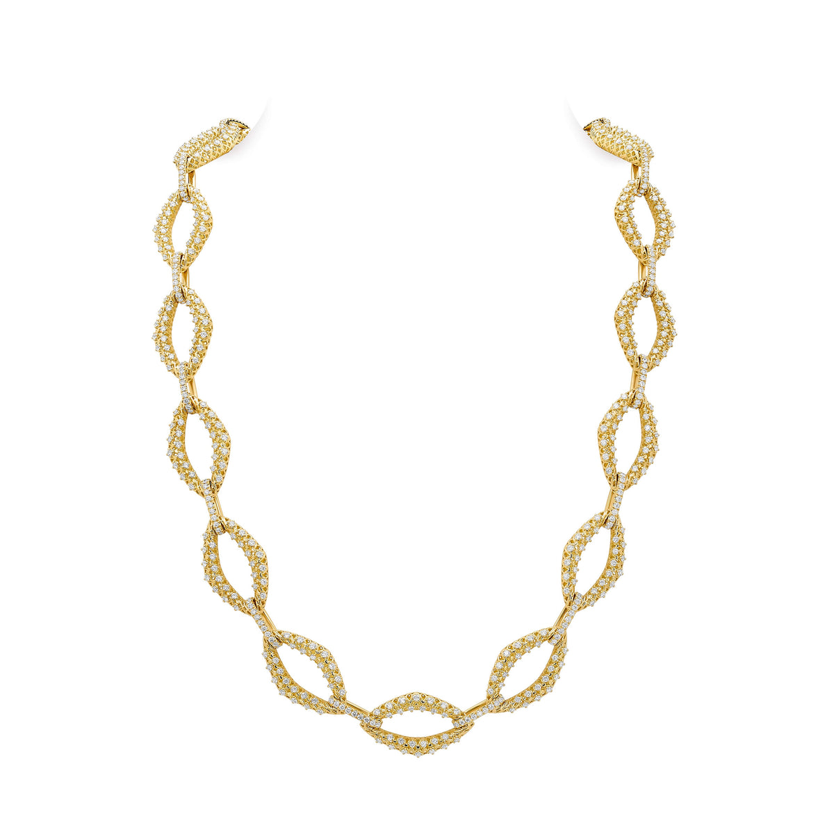 "Porta" Diamond Intertwined Necklace