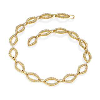 "Porta" Diamond Intertwined Necklace thumbnail