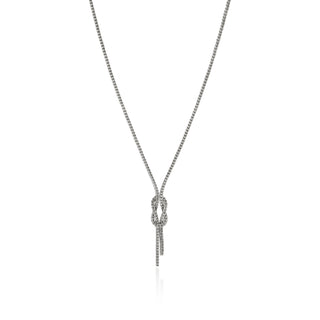 Love Knot Y Necklace, Sterling Silver, 1.8MM thumbnail