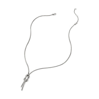 Love Knot Y Necklace, Sterling Silver, 1.8MM thumbnail