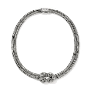 Love Knot Necklace, Sterling Silver, 10MM