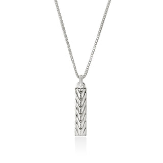 Hammered Pendant Necklace, Sterling Silver thumbnail