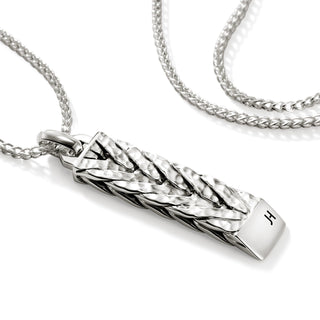 Hammered Pendant Necklace, Sterling Silver thumbnail