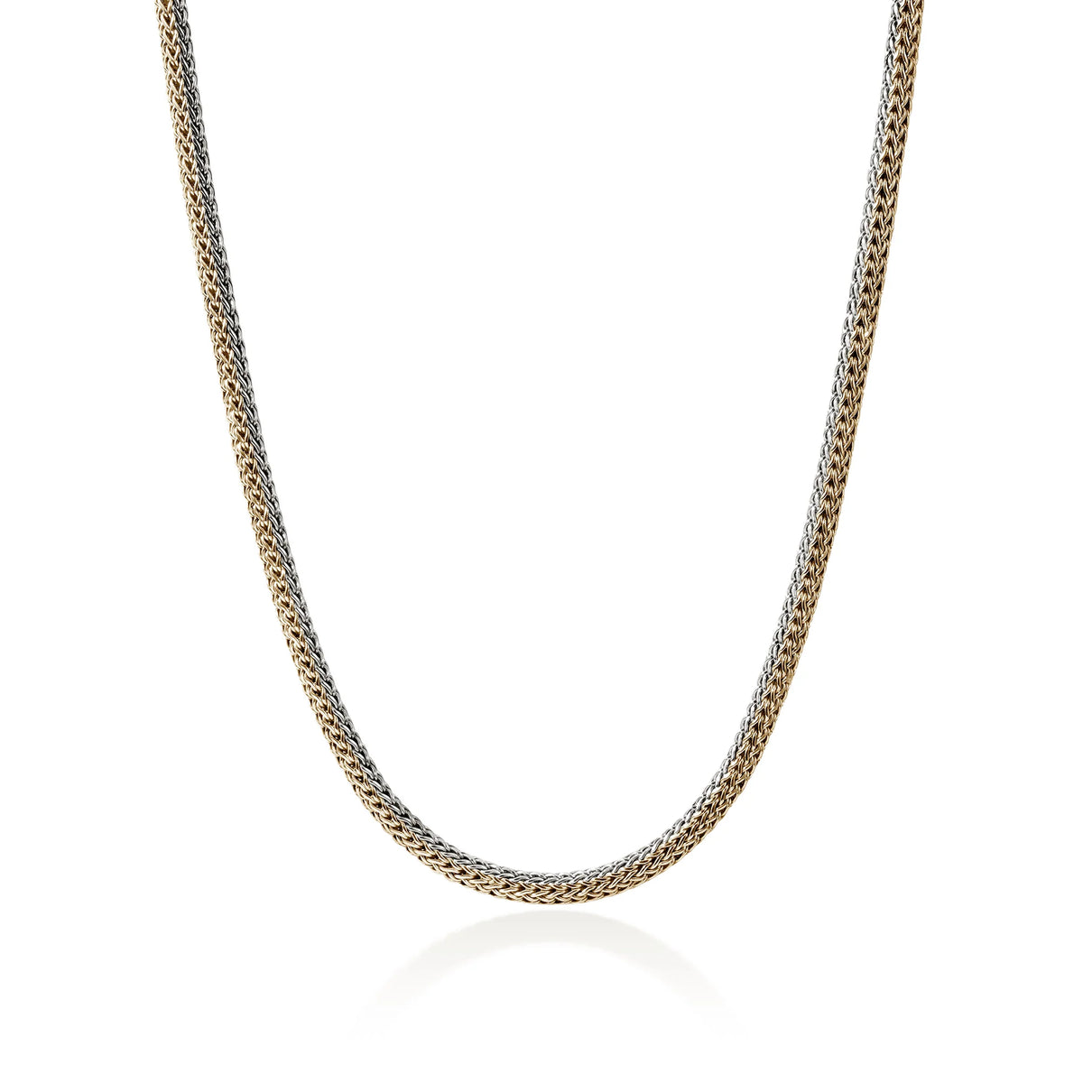 John Hardy Icon Necklace, Reversible, Gold, Sterling Silver, 5MM