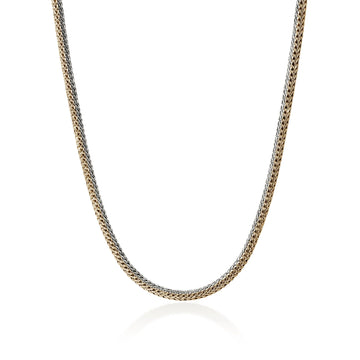 John Hardy Icon Necklace, Reversible, Gold, Sterling Silver, 5MM