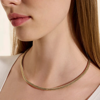 John Hardy Icon Necklace, Reversible, Gold, Sterling Silver, 5MM thumbnail