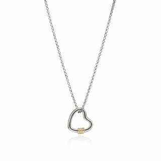 Bamboo Pendant Necklace, Gold, Silver, Diamonds thumbnail