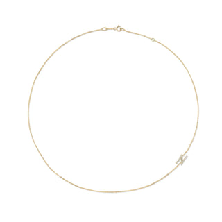 Single Diamond Initial Necklace thumbnail