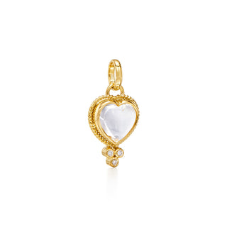 18K Rock Crystal Heart Pendant thumbnail