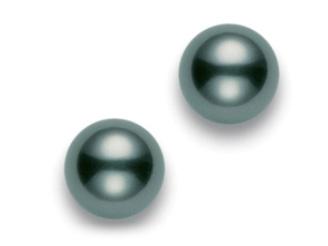 Black South Sea Stud Earrings Mikimoto