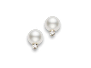 White South Sea Stud Earrings thumbnail