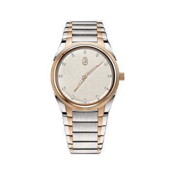 Parmigiani Fleurier Tonda Pf Automatic Steel Rose Gold White Citrine Set - PFC804-1020004-100182