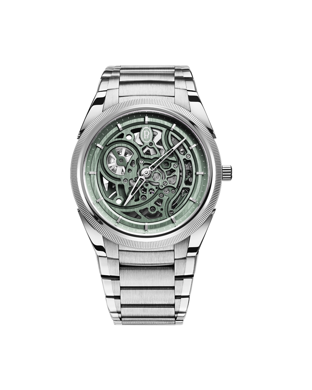 Parmigiani Fleurier Tonda PF Skeleton Steel Platinum Slate Green - PFC912-1020002-100182