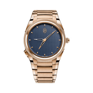 TONDA PF GMT RATTRAPANTE ROSE GOLD MILANO BLUE