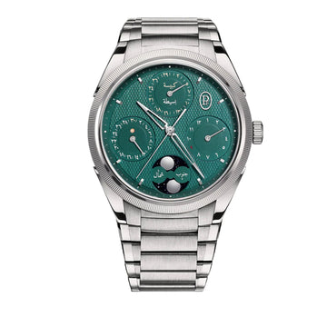 Parmigiani Fleurier Tonda Pf Hijri Perpetual Calendar Steel Platinum Viridian Green - PFH983-1020001-100182