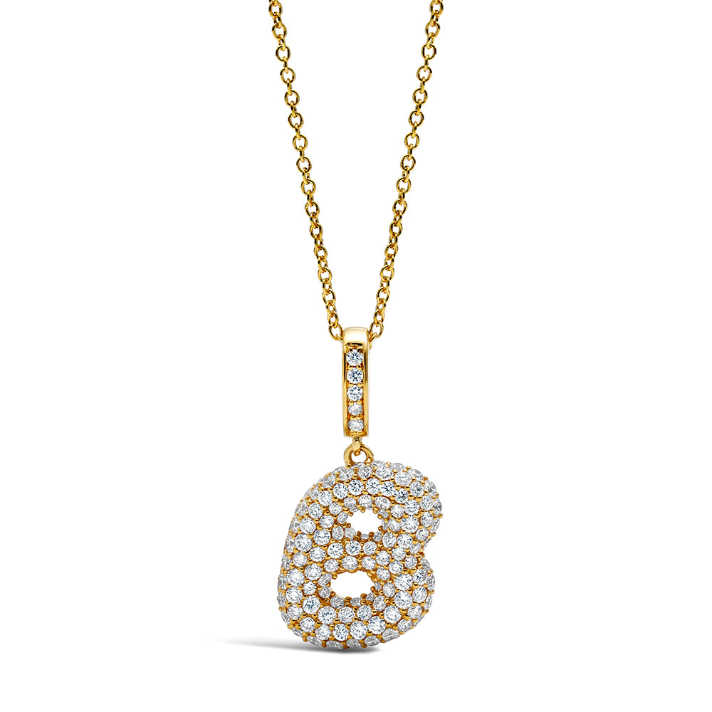 Initial "A" - "Z" Diamond Pendant