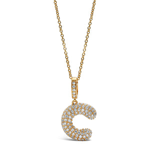 Initial "A" - "Z" Diamond Pendant