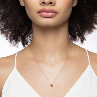 Dilara Bezel Set Ruby Pendant thumbnail