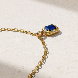 Aurum Octagonal Sapphire Pendant thumbnail