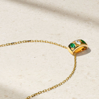 Guardian Emerald and Diamond Barrel Pendant thumbnail