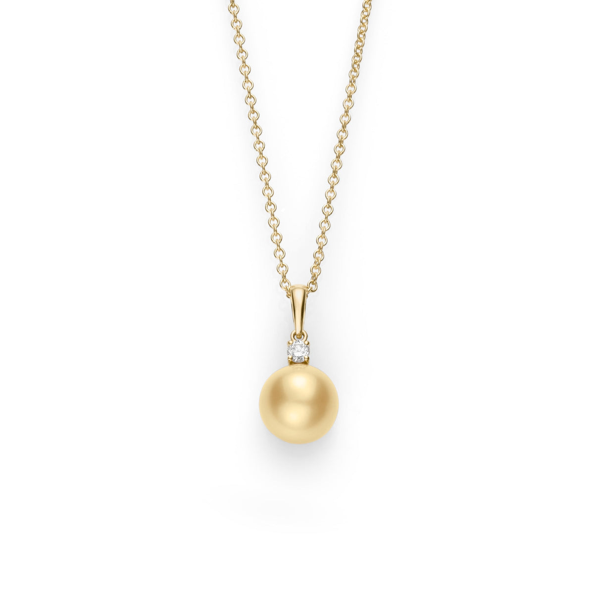 Basic Golden South Sea Pearl Pendant Mikimoto