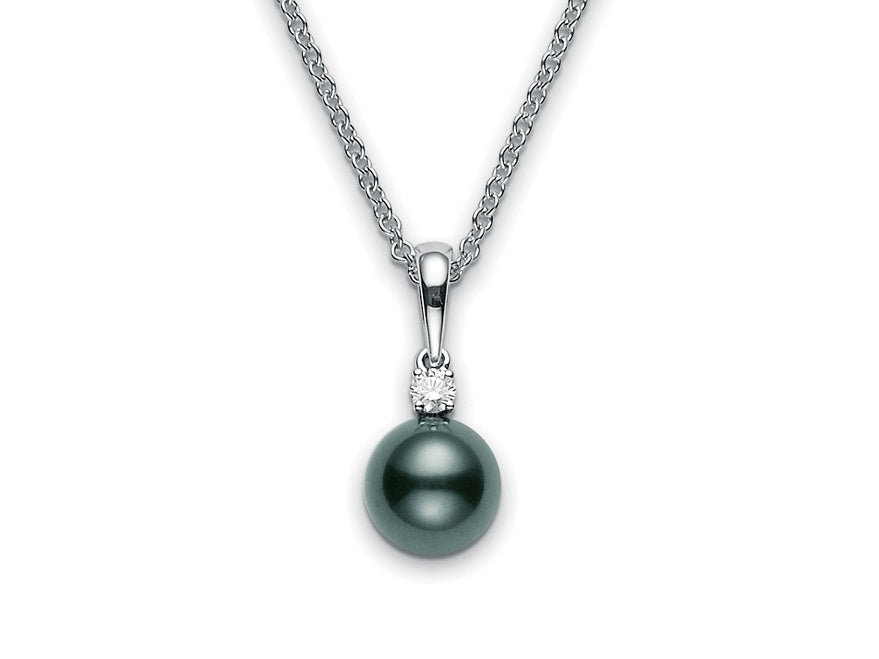 Basic Black South Sea Pearl Pendant Mikimoto