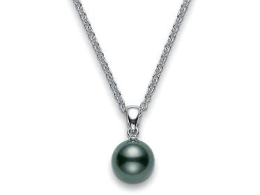 Basic Black South Sea Pearl Pendant Mikimoto