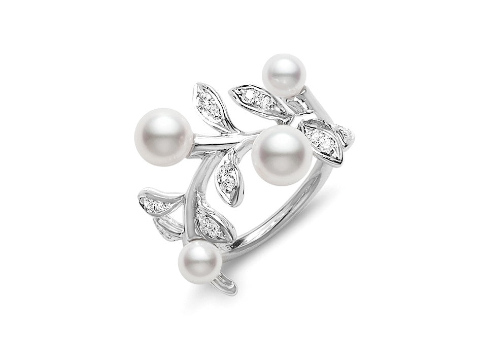 Olive Akoya Pearl Ring Mikimoto