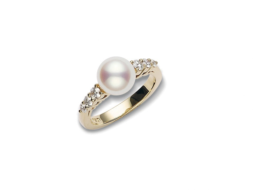 Morning Dew Akoya Pearl Ring Mikimoto