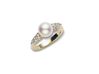 Morning Dew Akoya Pearl Ring thumbnail
