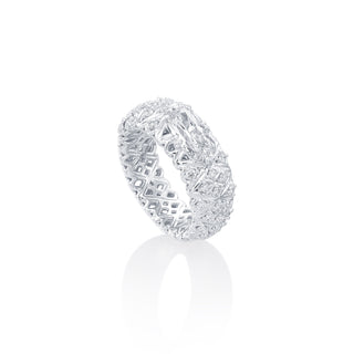 "Porta" Cushion Intertwined Ring thumbnail