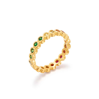 18K Rainbow Eternity Ring thumbnail