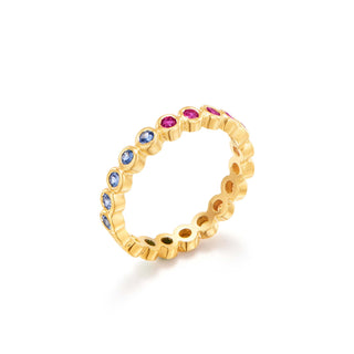 18K Rainbow Eternity Ring thumbnail