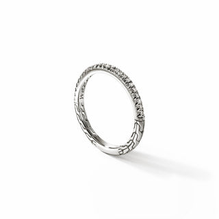 JH Essential Pavé Band Ring, Sterling Silver, Diamonds, 2MM thumbnail