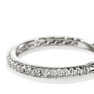 JH Essential Pavé Band Ring, Sterling Silver, Diamonds, 2MM thumbnail