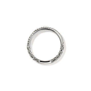 JH Essential Pavé Band Ring, Sterling Silver, Diamonds, 2MM thumbnail